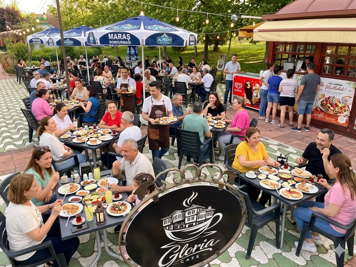Gloria Cafe tabela ve dekor