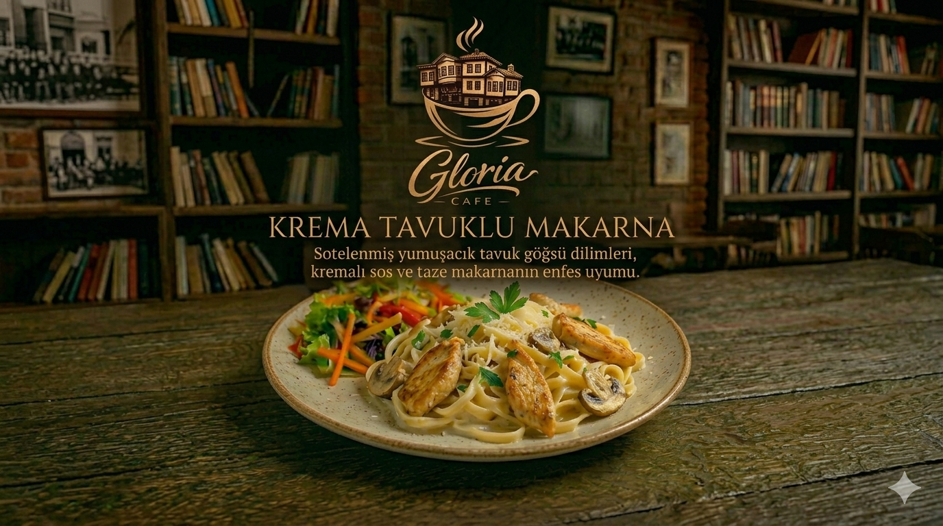 Krema Tavuklu Makarna