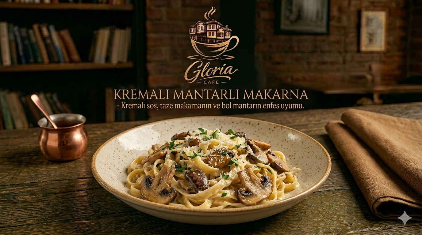 Kremalı Mantarlı Makarna